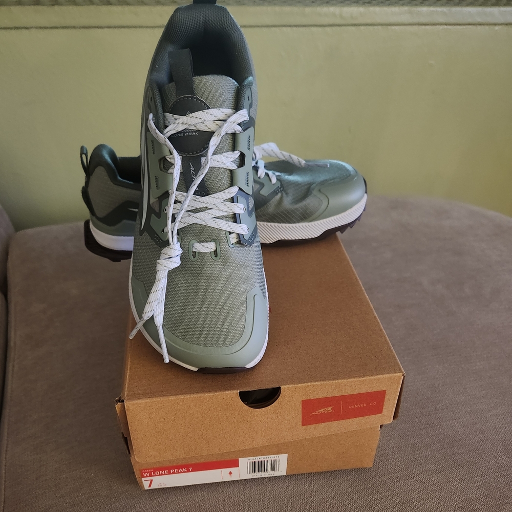 Altra Green and White Athletic Shoes with Modern Styling